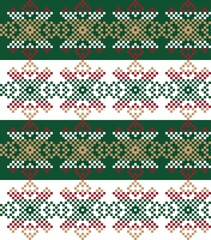 Christmas Fair Isle Seamless Pattern Background