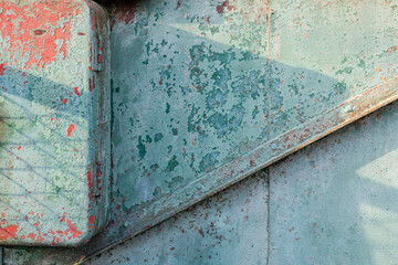 Wooden and iron backgrounds. Old wood and old metal