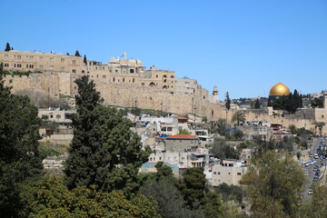 Fototapeta na wymiar View of the city of Jerusalem