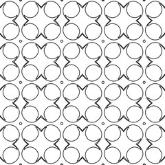 Geometric vector pattern with Black and white colors. abstract ornament for wallpapers and backgrounds.