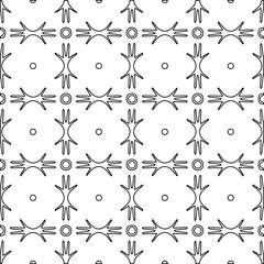 Geometric vector pattern with Black and white colors. abstract ornament for wallpapers and backgrounds.