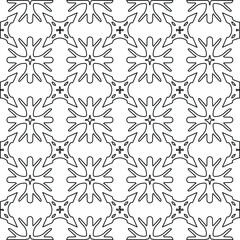 Geometric vector pattern with Black and white colors. abstract ornament for wallpapers and backgrounds.