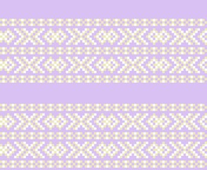 Pastel Christmas Fair Isle Seamless Pattern Background