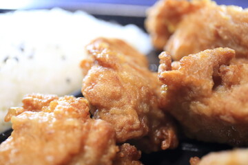 Fried chicken and rice from Japan