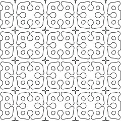 Geometric vector pattern with Black and white colors. abstract ornament for wallpapers and backgrounds.