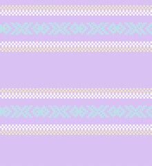 Pastel Christmas Fair Isle Seamless Pattern Background