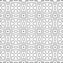 Geometric vector pattern with Black and white colors. abstract ornament for wallpapers and backgrounds.