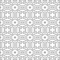 Geometric vector pattern with Black and white colors. abstract ornament for wallpapers and backgrounds.