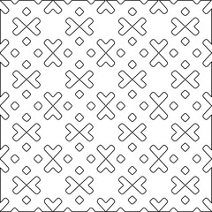 Geometric vector pattern with Black and white colors. abstract ornament for wallpapers and backgrounds.