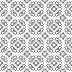Geometric vector pattern with Black and white colors. abstract ornament for wallpapers and backgrounds.