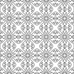 Geometric vector pattern with Black and white colors. abstract ornament for wallpapers and backgrounds.