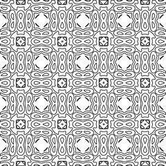 Geometric vector pattern with Black and white colors. abstract ornament for wallpapers and backgrounds.