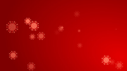 Coronavirus red pattern banner background. Abstract healthcare Illustrations concept COVID-19.