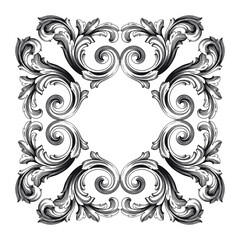 Vintage floral ornament. decorative vector frames and borders.