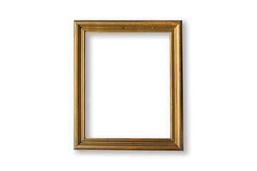 one gold frame on a wall