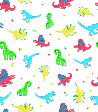 Child dinosaur drawing pattern