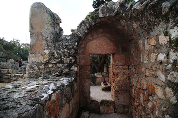 Ruins of the old monastery on the Transfiguration Hill