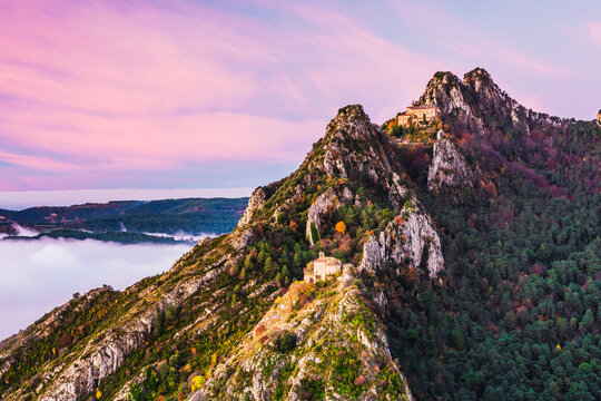 Amazing sunrise in the mountains