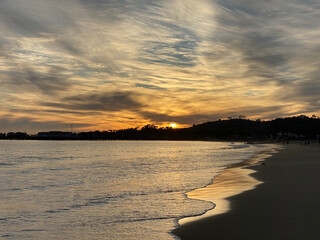 sunset at the beach