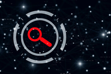 search button 2d illustration
