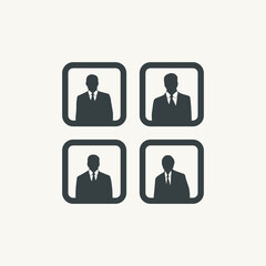 people employee businessman icon vector