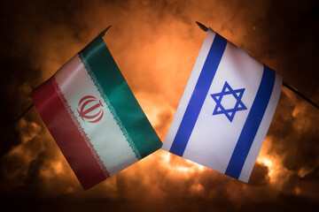 India small flag on burning dark background. Concept of crisis of war and political conflicts...