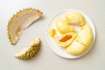 Durian riped and fresh ,durian peel