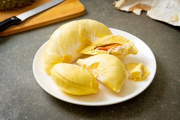 Durian riped and fresh ,durian peel