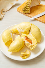 Durian riped and fresh ,durian peel
