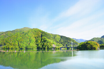Fototapeta premium 丹沢湖 神奈川県山北町の風景