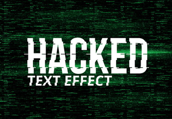 Hacked Glitch Text Effect