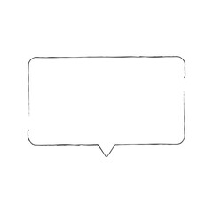 吹き出しイラスト、アイコン（手描きボールペン風）