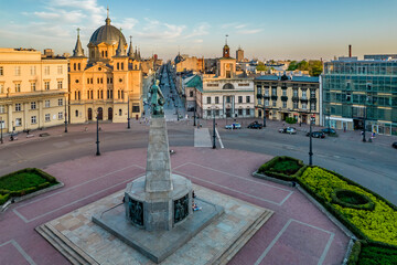 Plac Wolności- Łódź, Polska.	 - obrazy, fototapety, plakaty