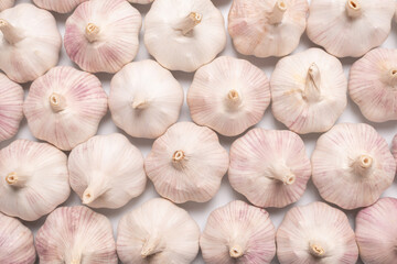 Garlic isolated on a white background.