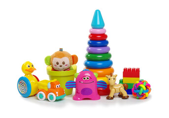 Toys isolated on white