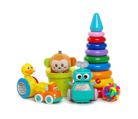 Toys isolated on white