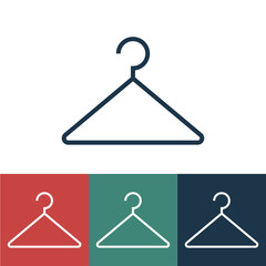 Linear vector icon with hanger