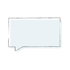 吹き出しイラスト、アイコン（手描きボールペン風、ずらし背景、カラフル）