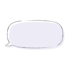 吹き出しイラスト、アイコン（手描きボールペン風、ずらし背景、カラフル）