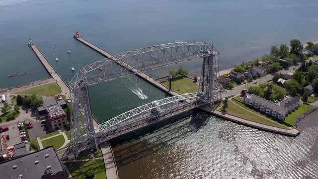Duluth Aerial Lift Bridge in Summer