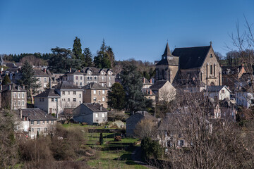 Fototapeta na wymiar Vigeois (Corrèze, France) - Église abbatiale Saint-Pierre de Vigeois