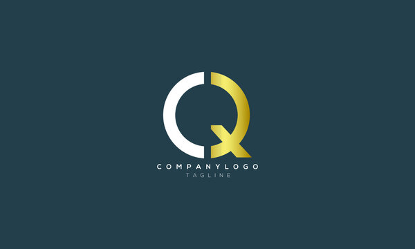 CQ QC C AND Q Abstract initial monogram letter alphabet logo design