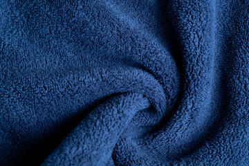 blue fabric texture background, abstract, closeup texture of cloth