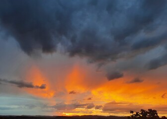 Colorful clouds, beautiful scenery