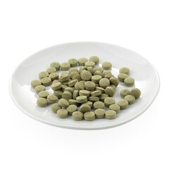 Herbal extract medicine tablets pills with capsules and powder or Fa thalai chon.