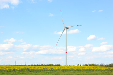 wind generator for generating electricity in the field