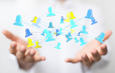 internet net and data digital concept