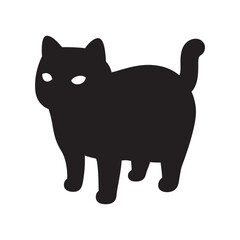 cat vector kitten icon logo calico pet breed character cartoon doodle symbol illustration black design