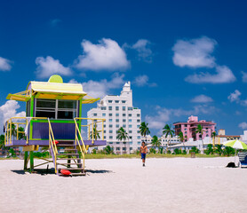 Fototapeta na wymiar Wahrzeichen von Miami Beach, Florida, Amerika