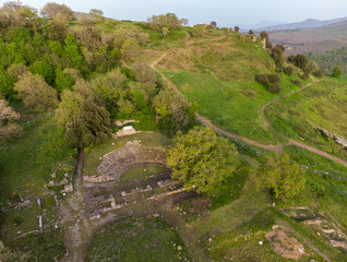 Resti dell'antica città di Tusculum, che sorgeva sull'omonimi Monte, a pochi chilometri da Roma